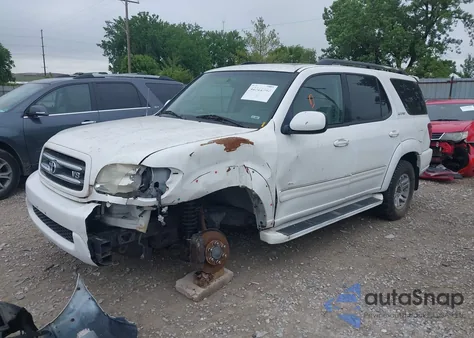 2004 Toyota Sequoia Limited V8 из США, поврежденный, VIN 5TDBT48AX4S220494